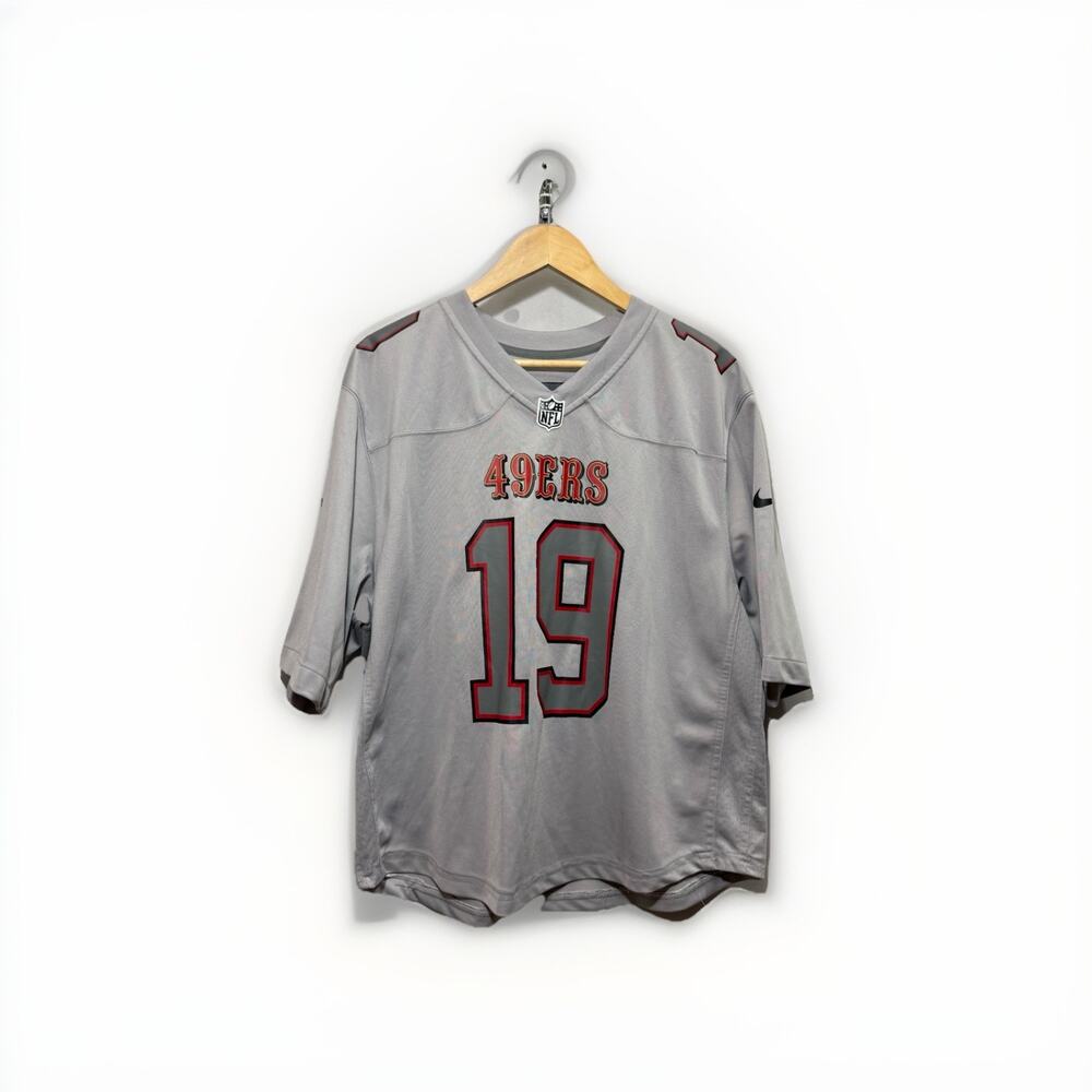 Nike NFL Deebo Samuel #19 San Francisco 49ers Atmosphere Gray Game Jersey Men L